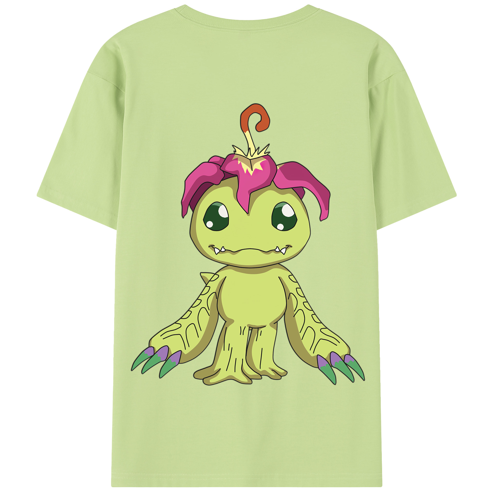 （画像用） Digimon デジタルモンスター/デジモン 綿100％半袖Tシャツ（背面プリント）